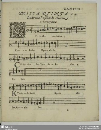 Missa quinta à 4.