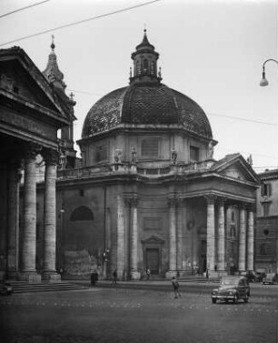 Rom, Piazza del Popolo. Santa Maria in Monte Santo (nach 1662)