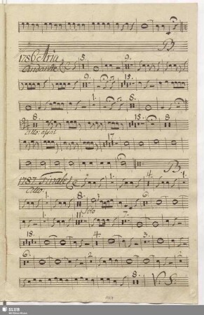 1787. Finale: Fra quest'ombre e queste piante / Fabrizi, V.