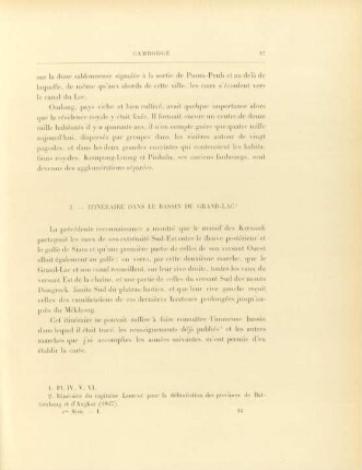 2. Itinéraire dans le bassin de Grand-Lac