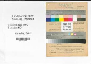 Entnazifizierung Erich Knuetter , geb. 08.10.1910 (Polizist)