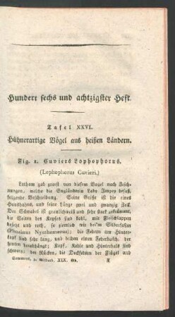 Hundert sechs und achtzigster Heft.