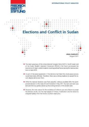 Elections and conflict in Sudan