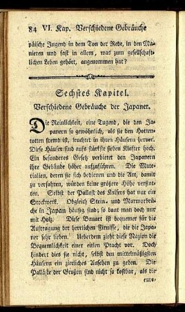 Sechstes Kapitel. Verschiedene Gebräuche der Japaner.