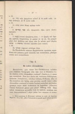 Cap. 4. De codice Alexandrino.