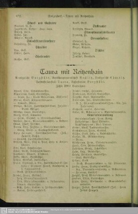 Taura mit Reitzenhain