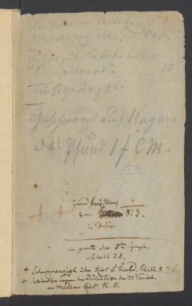 Konversationsheft 30 (ca. 21. April 1823 - ca. 26. April 1823)