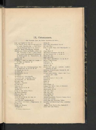 IX. Ortsnamen.