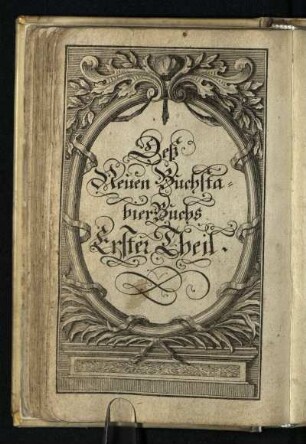 Deß Neuen Buchstabier Buchs: Erster Theil