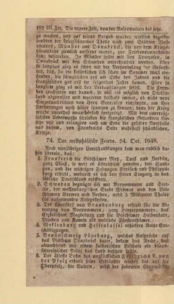 Der westphälische Friede. 24. Oct. 1648