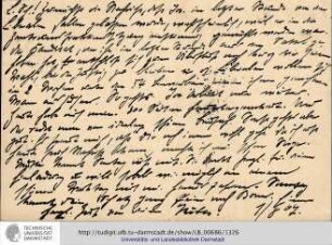 Postkarte vom 01.08.1907
