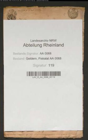 Gutachten über die Eingabe des Drosten Graf von Varo gegen den Magistrat Straelen wegen eines Verkaufstermines