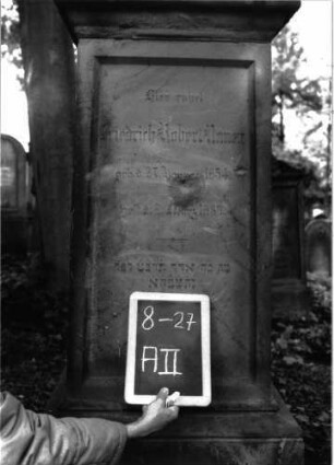 Grabstein A II/8/27 (Detailaufnahme)