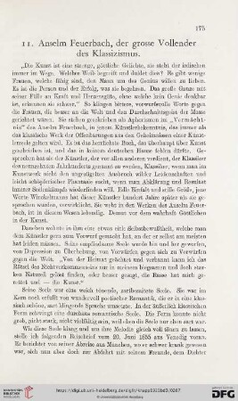 11. Anselm Feuerbach, der grosse Vollender des Klassizismus