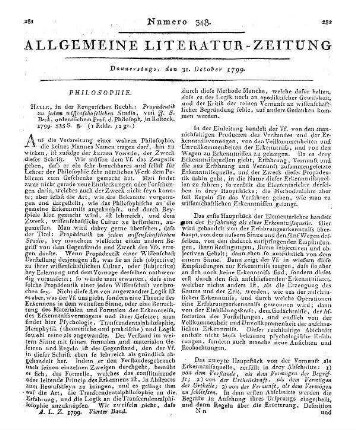 Beck, J. S.: Propädeutik zu jedem wissenschaftlichen Studio. Halle: Renger 1799