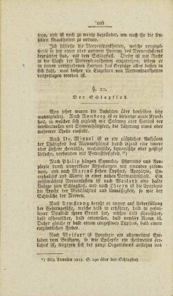 §. 20. Der Schlagfluß