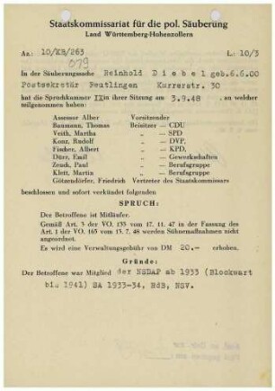 Diebel, Reinhold