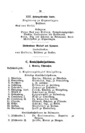 Kreis-Schulinspektoren