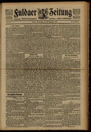Ausgabe vom Donnerstag, den 13. Dezember 1906.