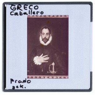 Greco, Der Caballero mit der Hand auf der Brust
