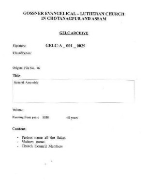 General Assembly
