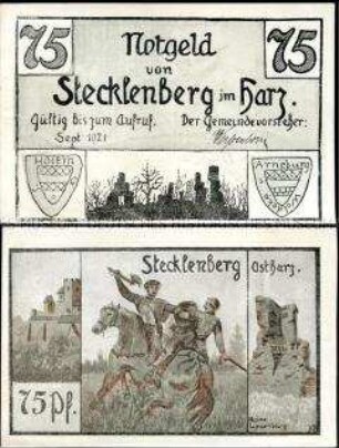Stecklenberg 75 Pfennig