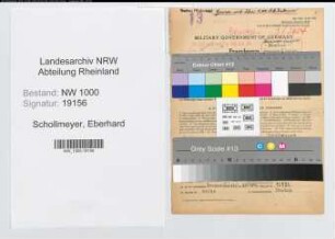 Entnazifizierung Eberhard Schollmeyer, geb. 29.06.1893 (Baeckermeister)