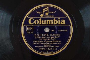 Boheme : 3. Akt: "Sag', was war das?" (Che facevi, che dicevi) / (G. Puccini)