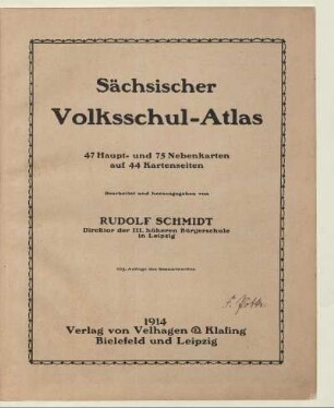 Sächsischer Volksschul-Atlas