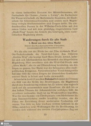 Wanderungen durch die alte Stadt