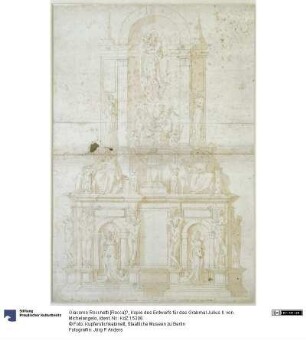 Kopie des Entwurfs für das Grabmal Julius II. von Michelangelo