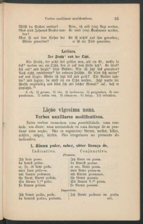 Lição vigesima nona. - Verbos auxiliares modificativos.