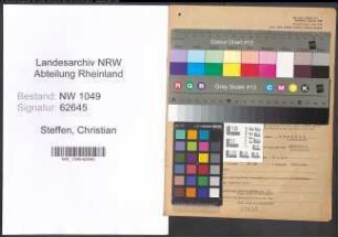 Entnazifizierung Christian Steffen , geb. 11.06.1908 (Klempner)
