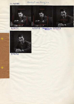 Portraitserie Herbert von Karajan