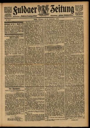 Ausgabe vom Mittwoch, den 23. September 1903.