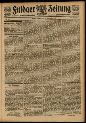Ausgabe vom Mittwoch, den 23. September 1903.