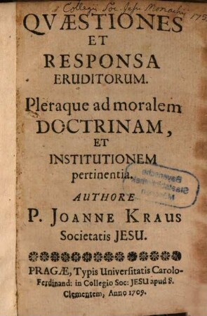 Quaestiones ad moralem doctrinam (pertinentes)