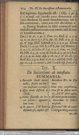 Tit. X, De Successione ab intestato