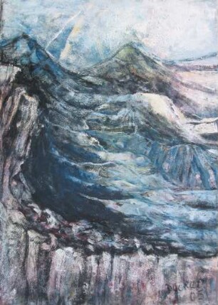 Blaue Felslandschaft 1