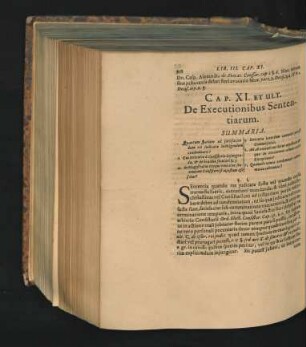 Cap. XI. Et Ult. De Executionibus Sententiarum.