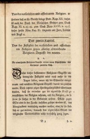 2. Kapitel. Von der Festigkeit der natürlichen und offenbarten Religion gegen allerley abweichende Religions-Begriffe der neuern
