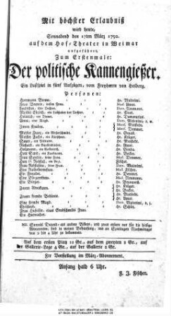 Der politische Kannengießer