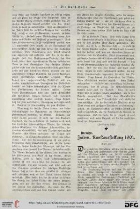 Dresden: Intern. Kunstausstellung 1901