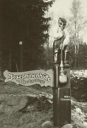 Schreiberhau (Szklarska Poreba / Polen). Wegweiser zur Josephinenhütte