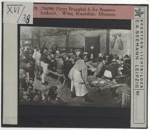 Brueghel (Pieter d. Ä.), Die Bauernhochzeit (Wien KhM GG_1027)