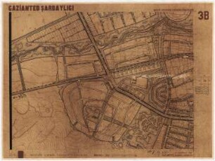 Gesamtbebauungsplan, Gaziantep Teilausschnitt, Gebiet westlich der Altstadt: Teilblatt 3D, Maßstabsleiste