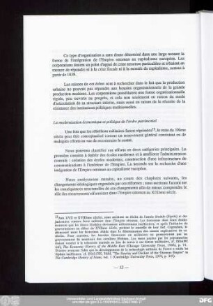 La modernisation économique et politique de l'ordre patrimonial