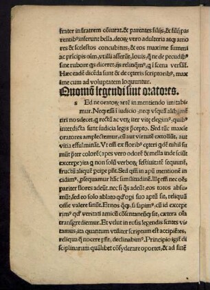 Quomodo legendi sint oratores.