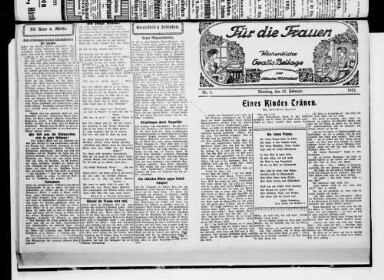 Titelseite einer Zeitung