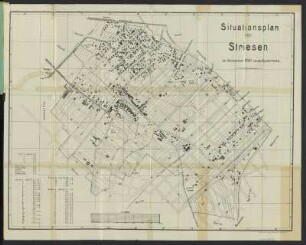 Plan von Dresden-Striesen , Lithographie, 1890 : Situationplan von Striesen. - November 1890 neuaufgenommen. - 1:5 000. - Dresden : Gemperle , [1891]. - 1 Kt. : einfarb. Lithogr. ; 67 x 51 cm